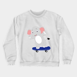 elephant skater Crewneck Sweatshirt